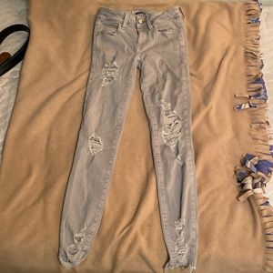 Grey American eagles outfitters jeans